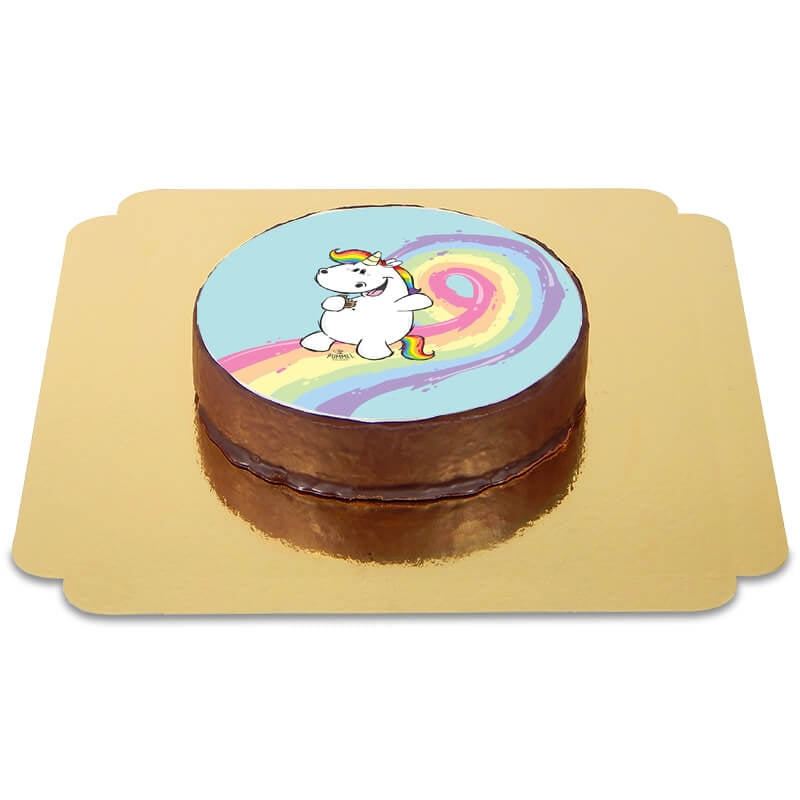 Chubby Unicorn Sachertaart
