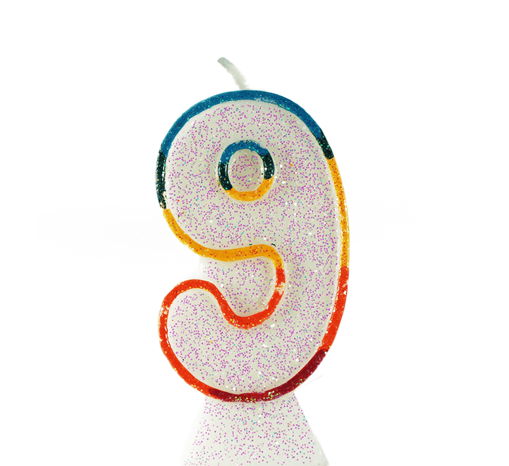 Gekleurde Kaarsen 0-9