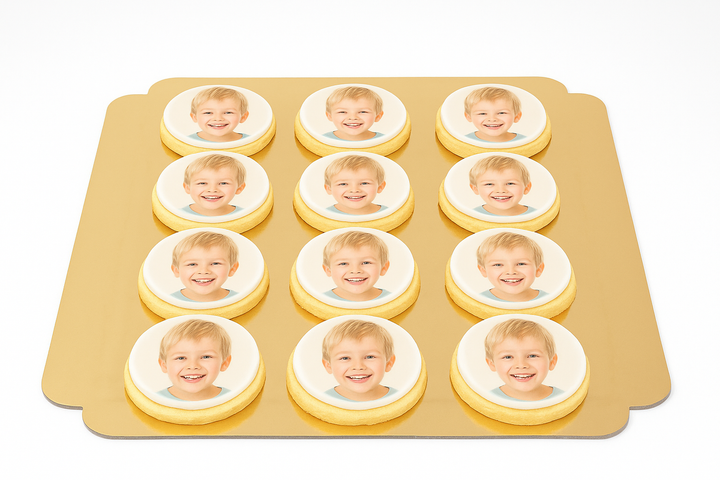Foto koekjes, rond (12 stuks)