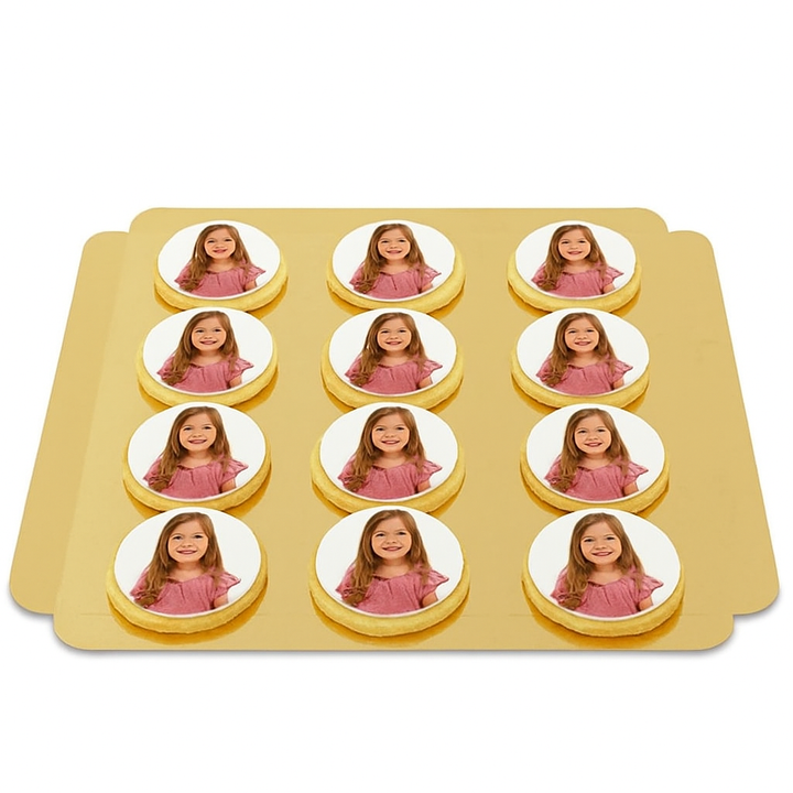 Foto koekjes, rond (12 stuks)
