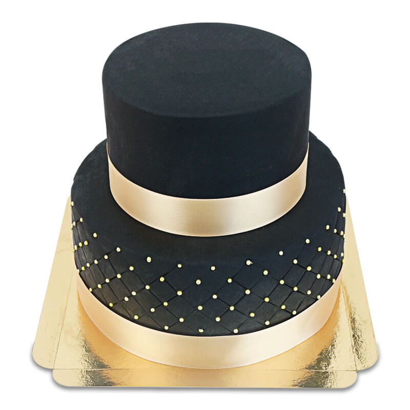 Zwarte bruidstaart "Black Wedding"