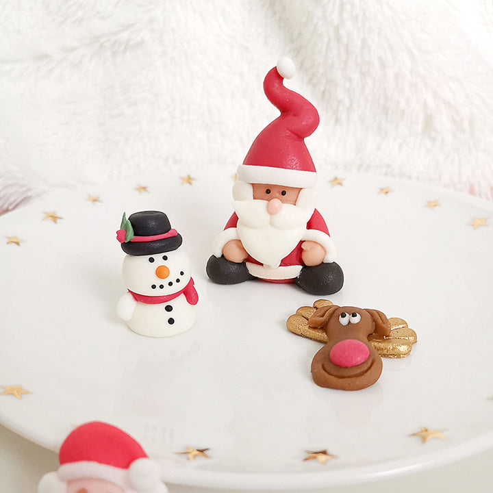 Sneeuwpop van marsepein