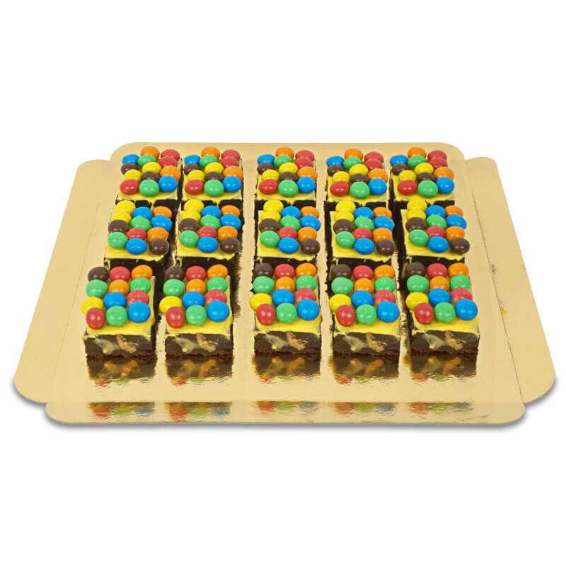 Brownies met crispy chocoladesnoepjes (15 stuks)