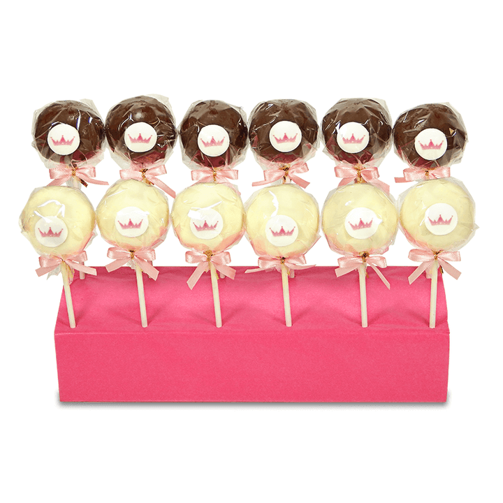 Cake-pops met vanille & chocolade (12 stuks)
