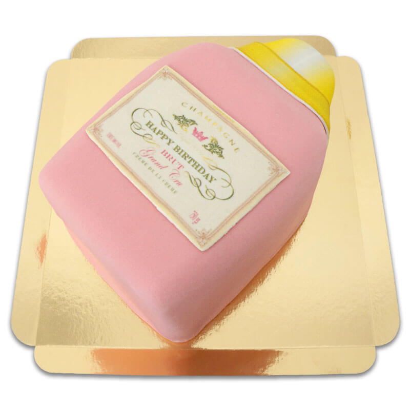 Champagne taart roze/pink