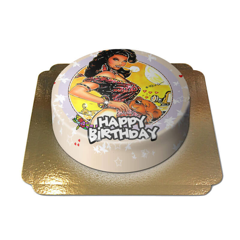 Happy Birthday erotische taart