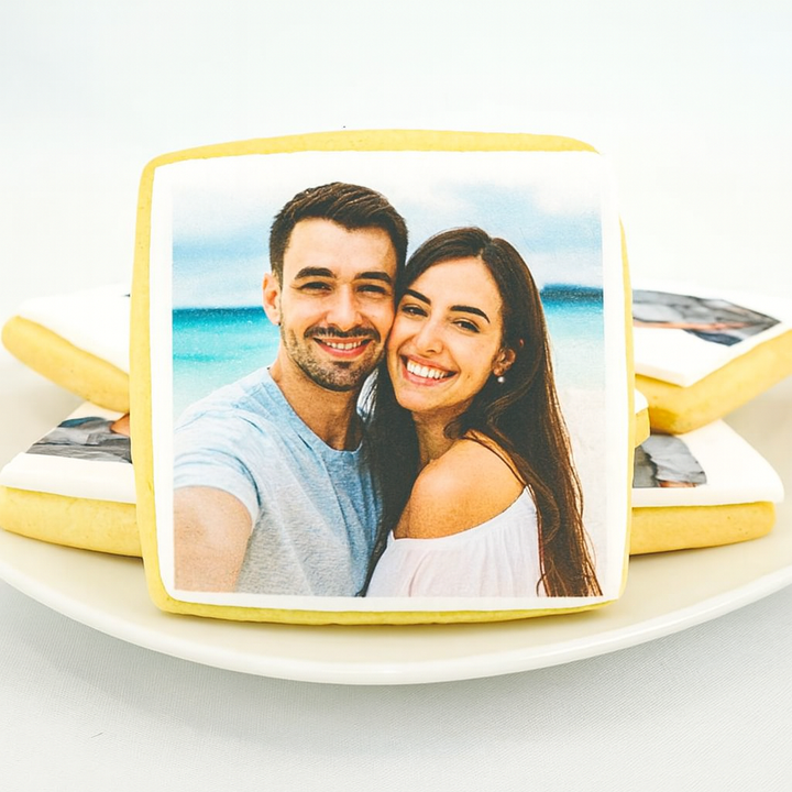 fotokeks quadratisch paar foto