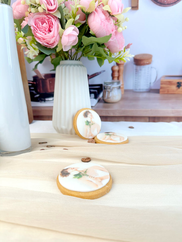 Foto koekjes, rond (12 stuks)