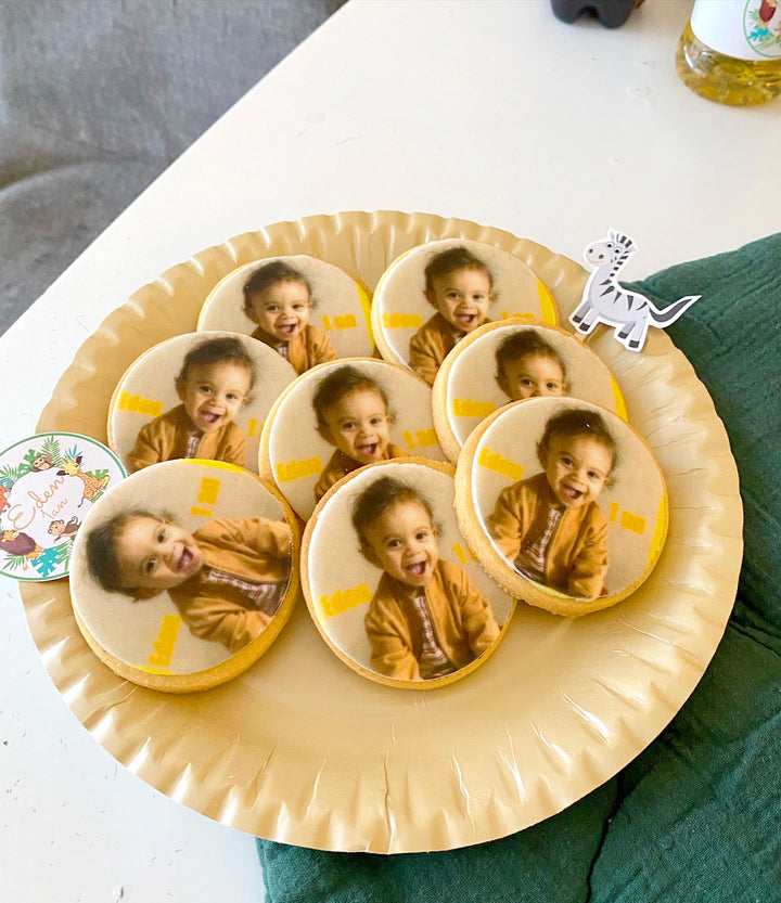 Foto koekjes, rond (12 stuks)