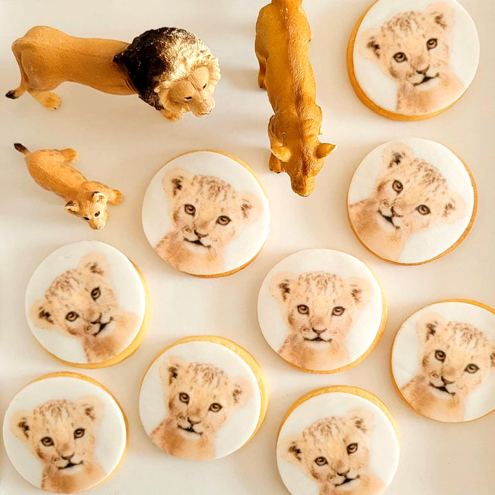 Foto koekjes, rond (12 stuks)