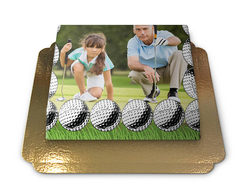 Golf frame taart