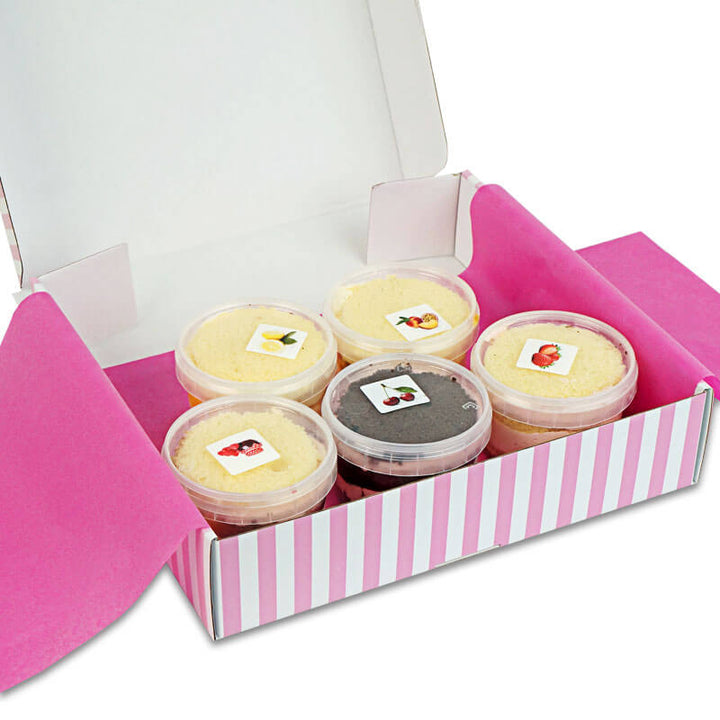 Taart smaakset "fruitmix" (set van 5)