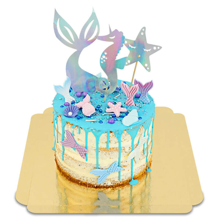 Zeemeermin Naked Cake