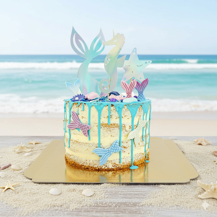 Zeemeermin Naked Cake