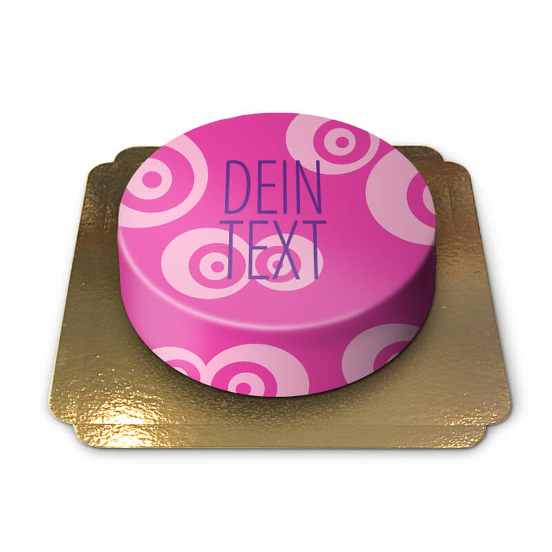 Roze patroon taart