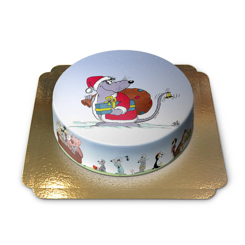 Kerstmuis taart
