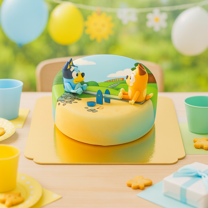 Bluey® op taart