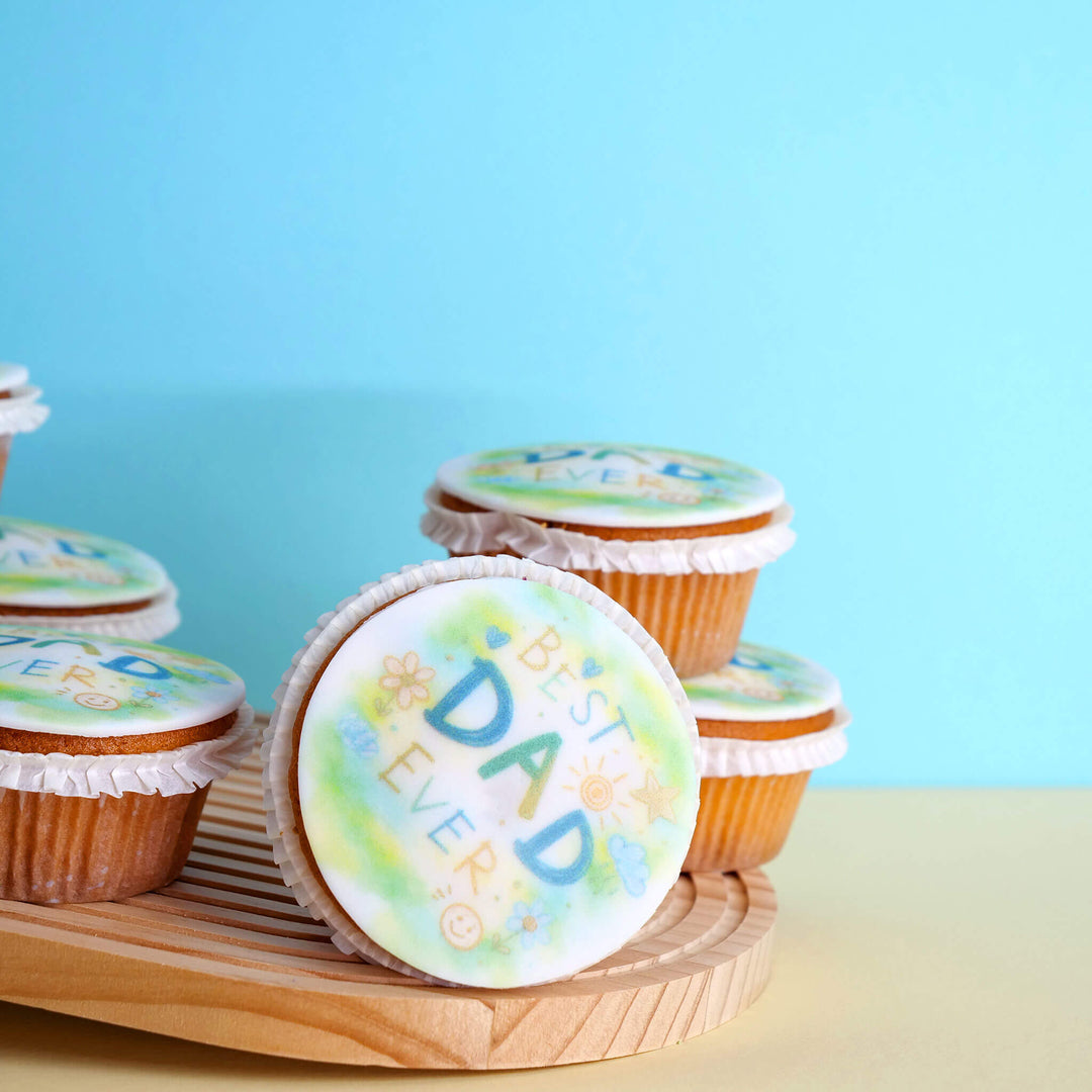 "Best Dad ever"-Cupcakes (9 stuks)