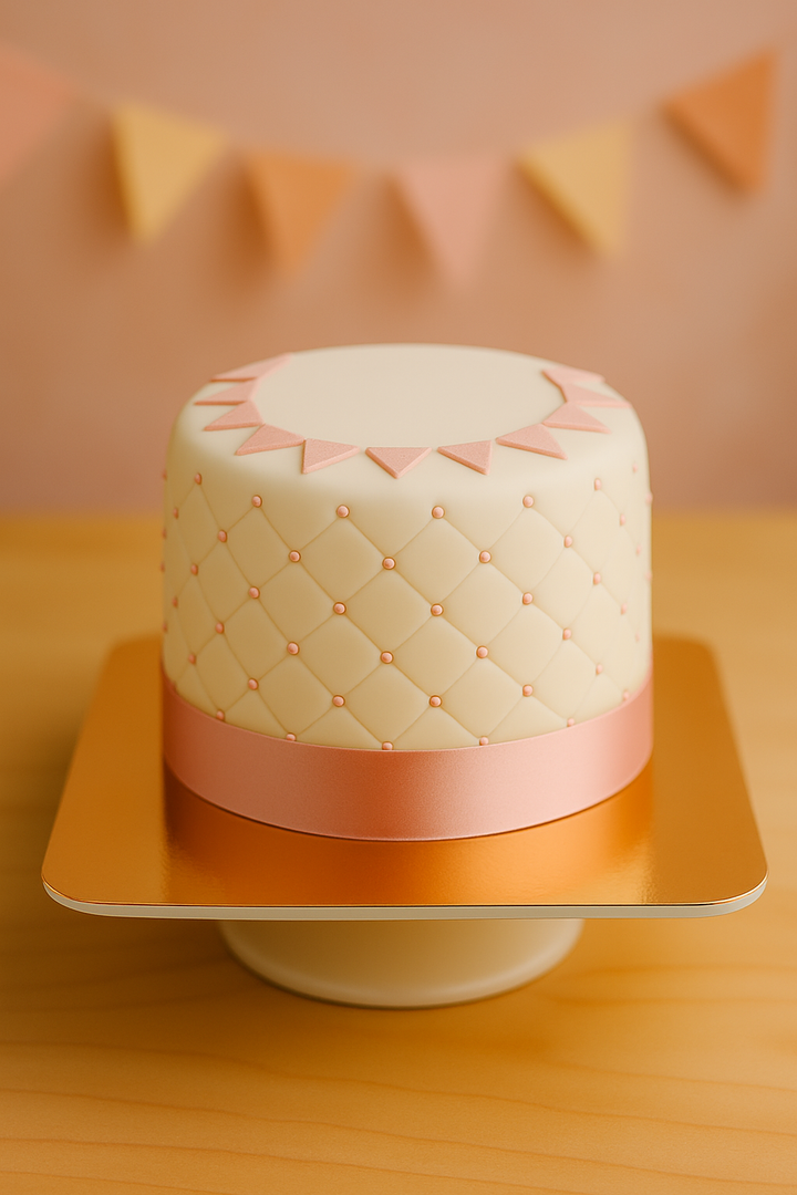 Happy birthday luxe roze taart - Dubbele hoogte
