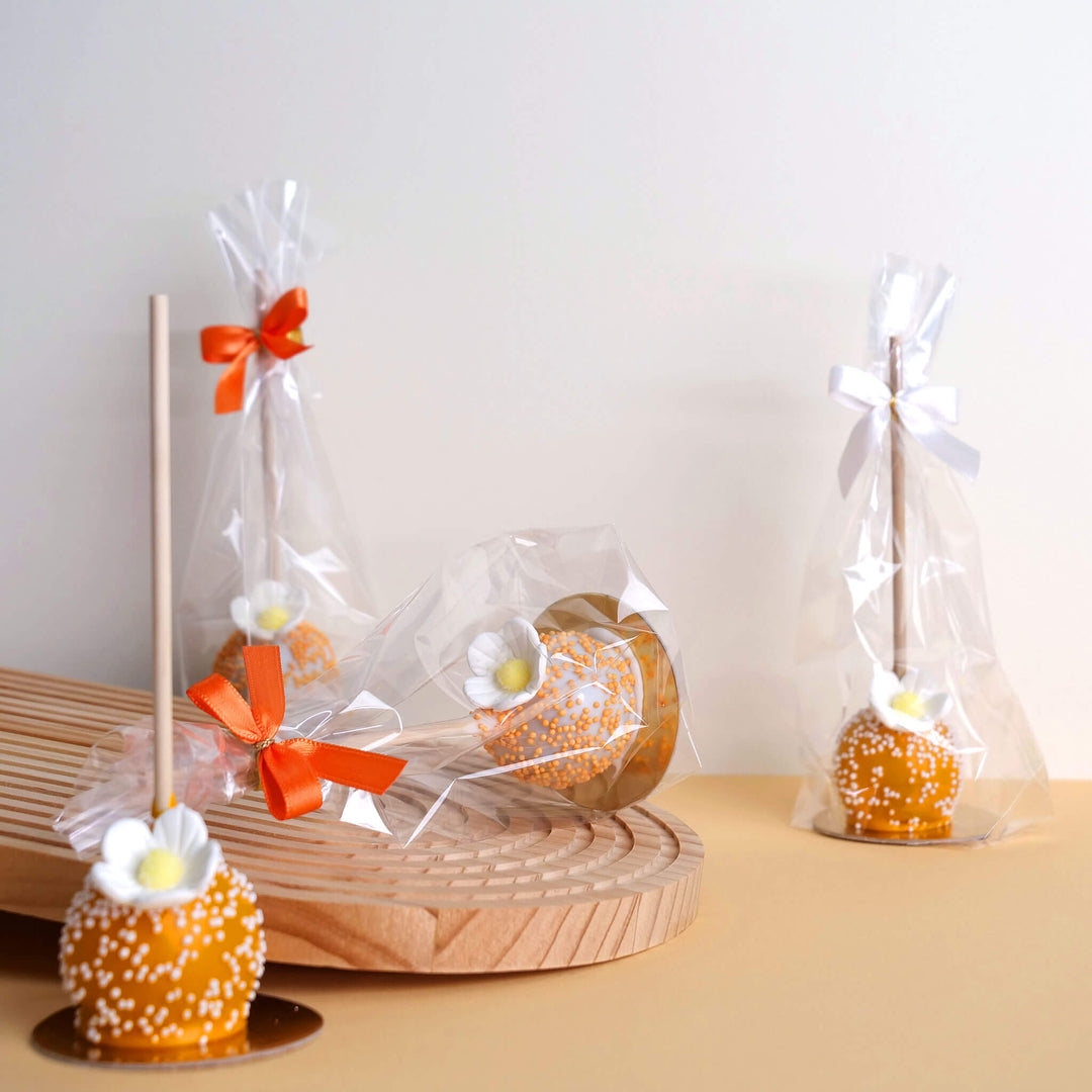 Blütenzauber Cake-Pops Wit & Oranje (10 stuks)