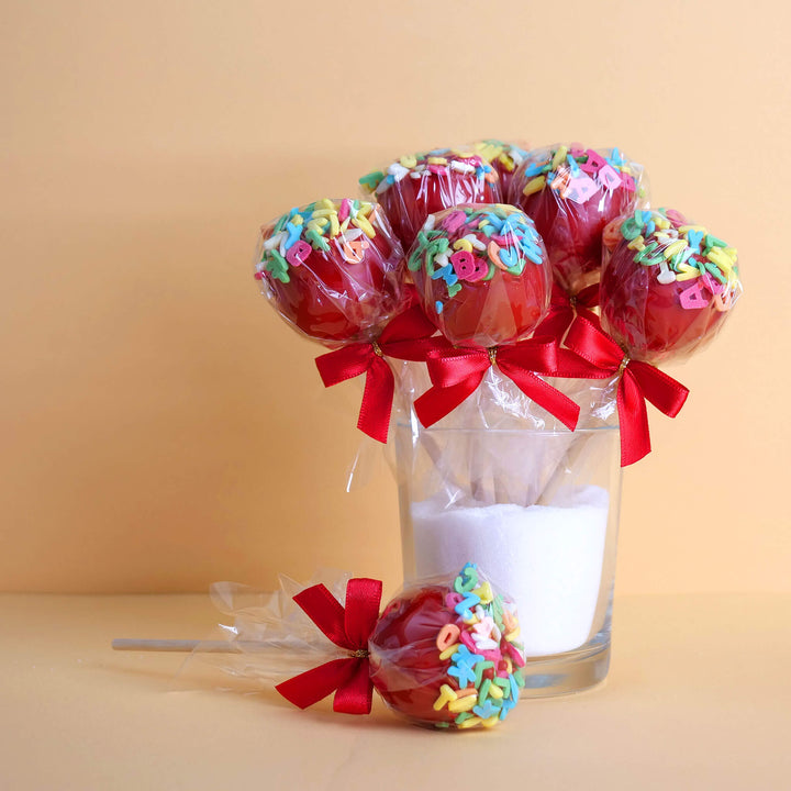 Rode Cake-Pops met Letters (12 Stuks)