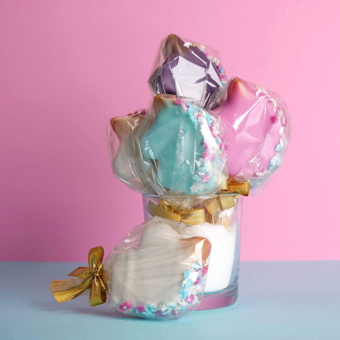 Kleurrijke eenhoorn cake-pops (10 stuks)