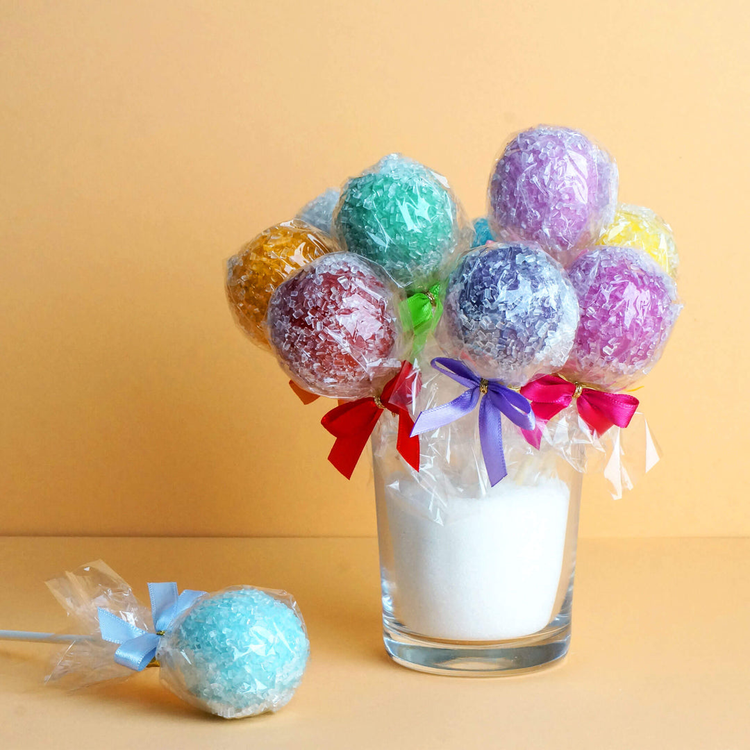 Gekleurde kristal Cake-Pops (10 stuks)