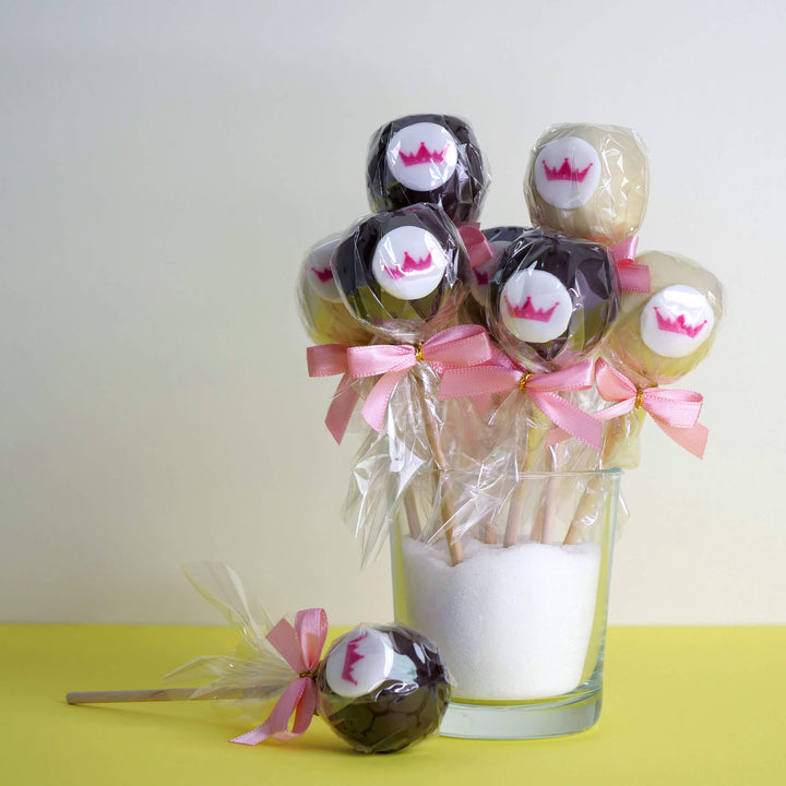Logocake-pops met vanille & chocolade (12 stuks)