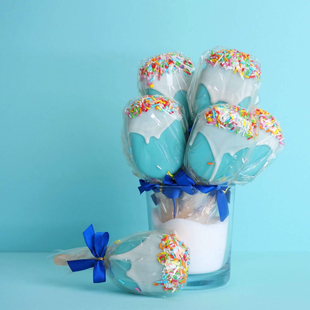 Cake-Ijslolly in blauw (10 Stuks)