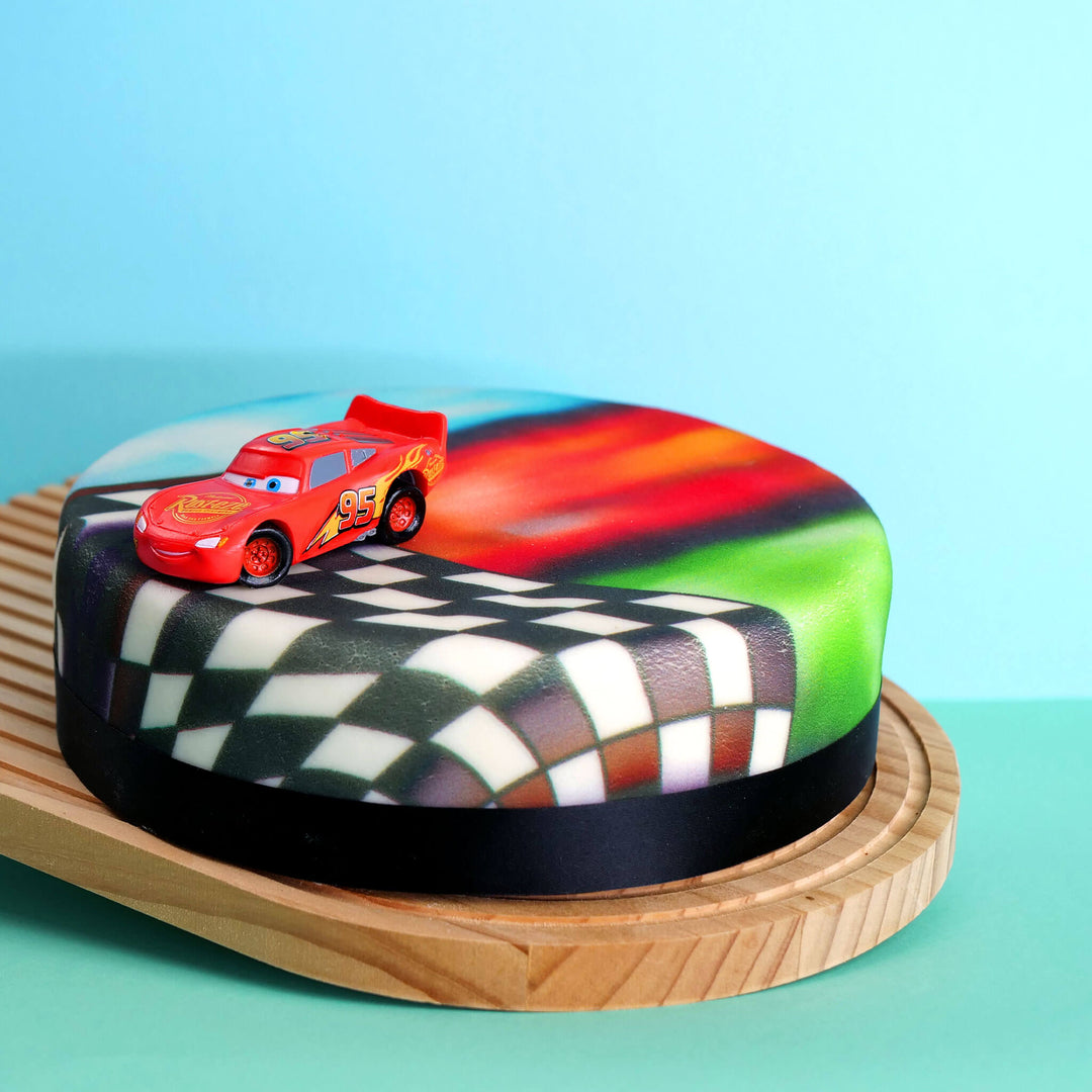 Cars® – Bliksem McQueen op finishlijn-taart