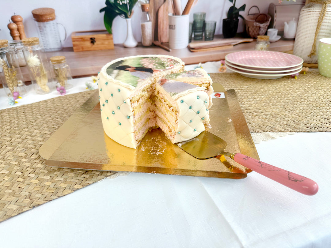 Luxe fototaart S - dubbele hoogte