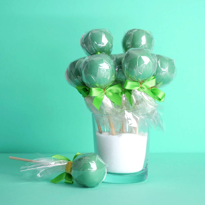 Effen gekleurde cake pops (12 stuks)