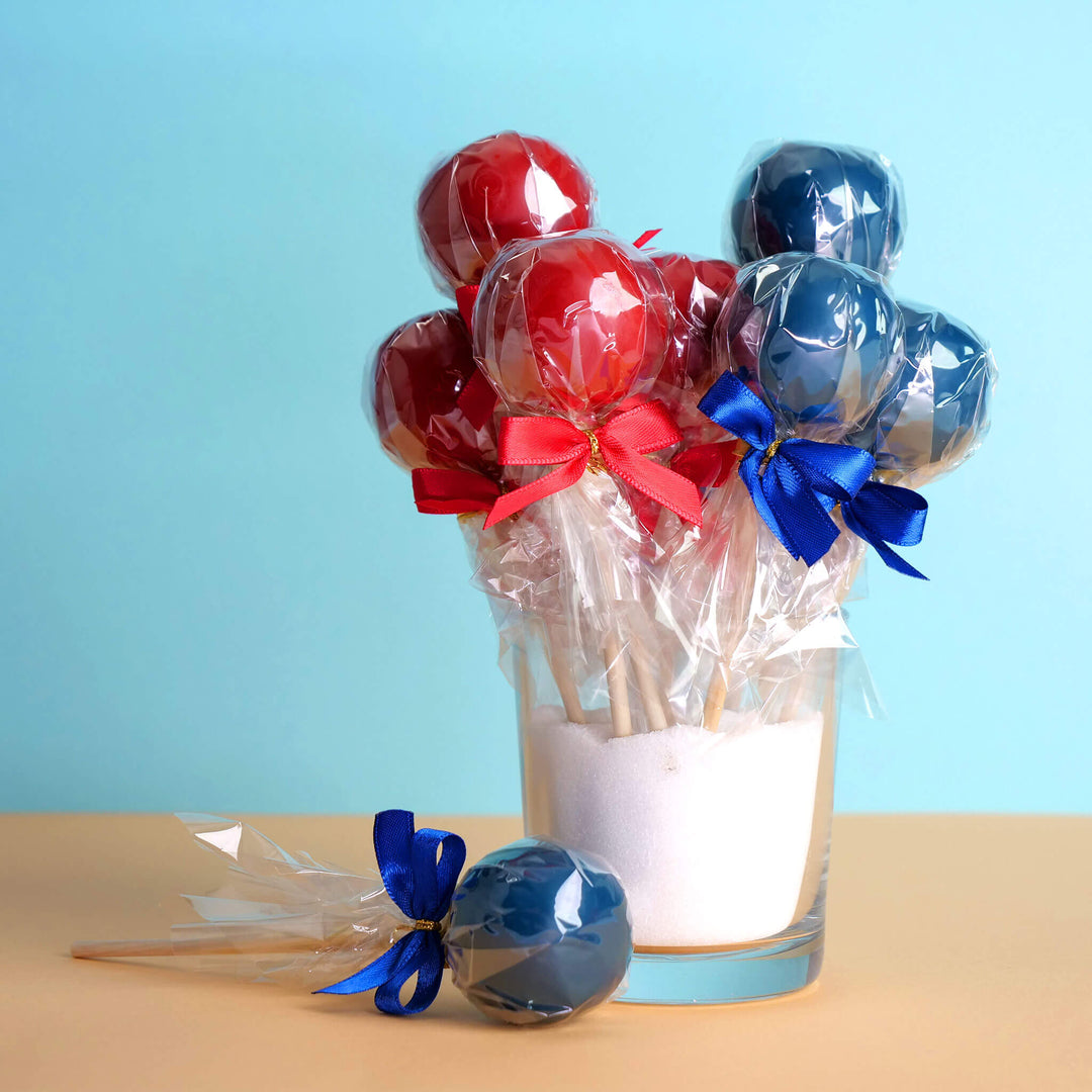 Kleurrijke cake pops in 2 kleuren (2x6 stuks)