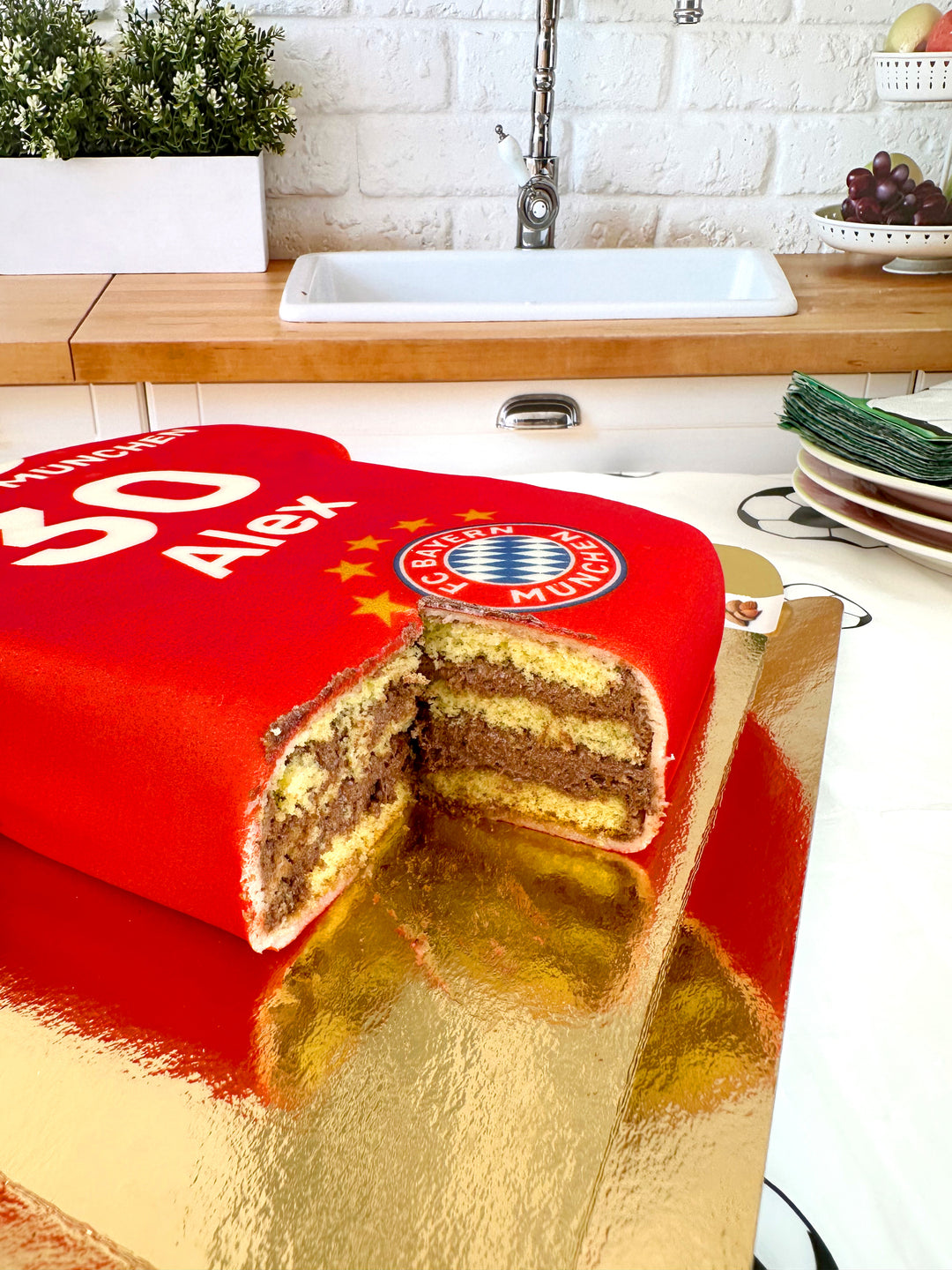 FC Bayern München Voetbalshirt-taart