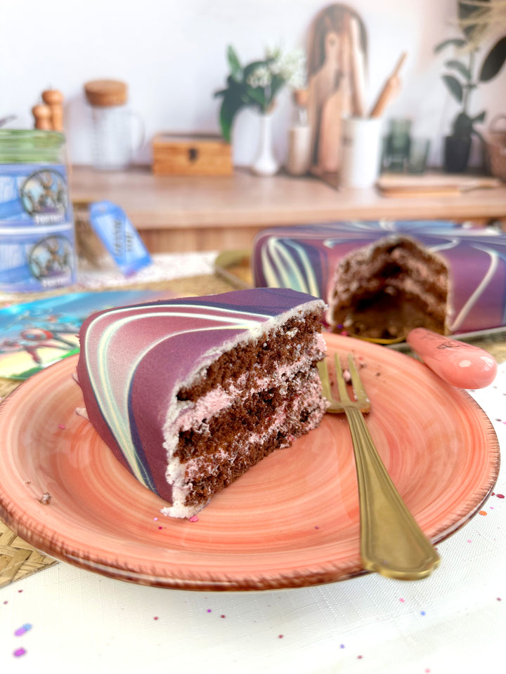 Fortnite®-taartdecoratie op Galaxy-taart