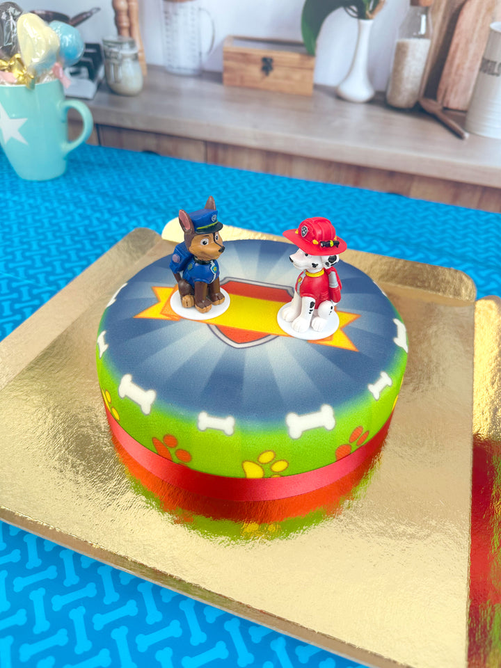 Chase en Marshall van PAW Patrol® op taart