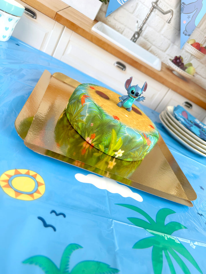 Stitch® op tropische strand taart