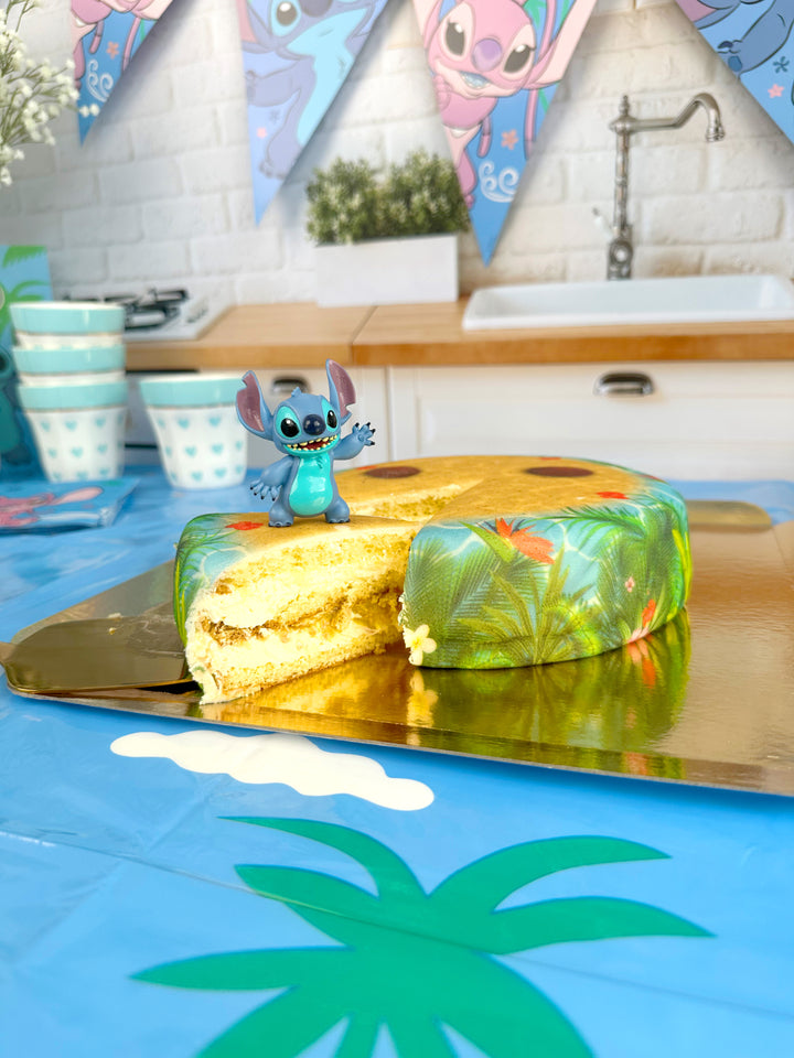 Stitch® op tropische strand taart