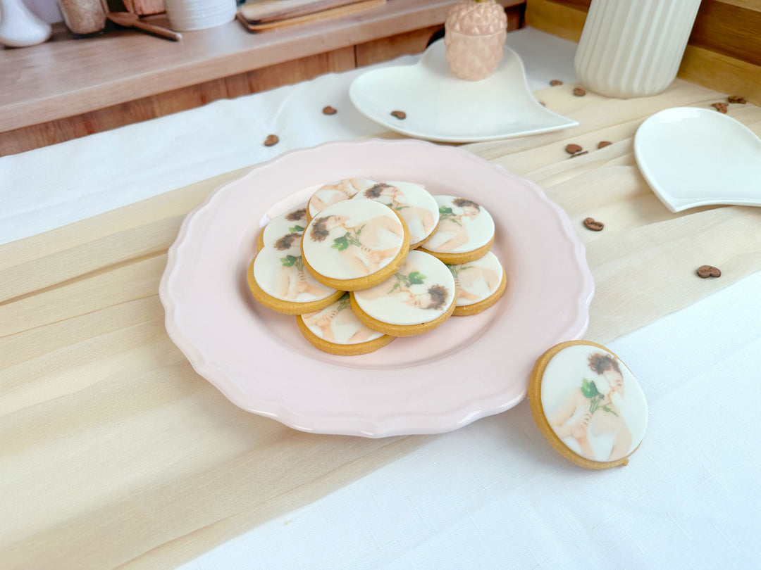 Foto koekjes, rond (12 stuks)