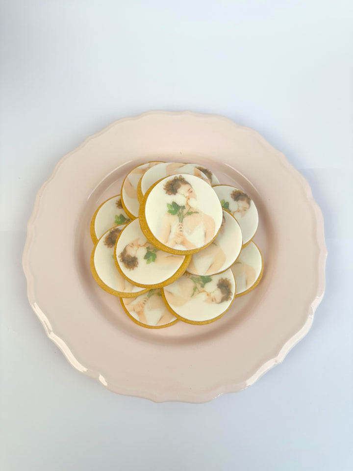 Foto koekjes, rond (12 stuks)