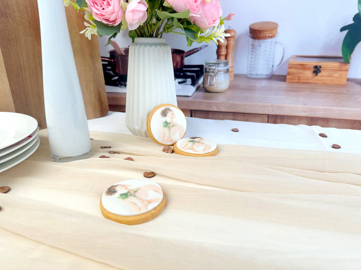 Foto koekjes, rond (12 stuks)