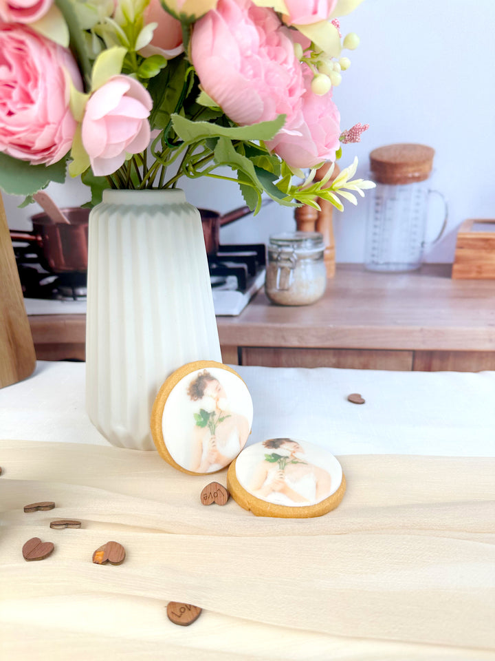 Foto koekjes, rond (12 stuks)