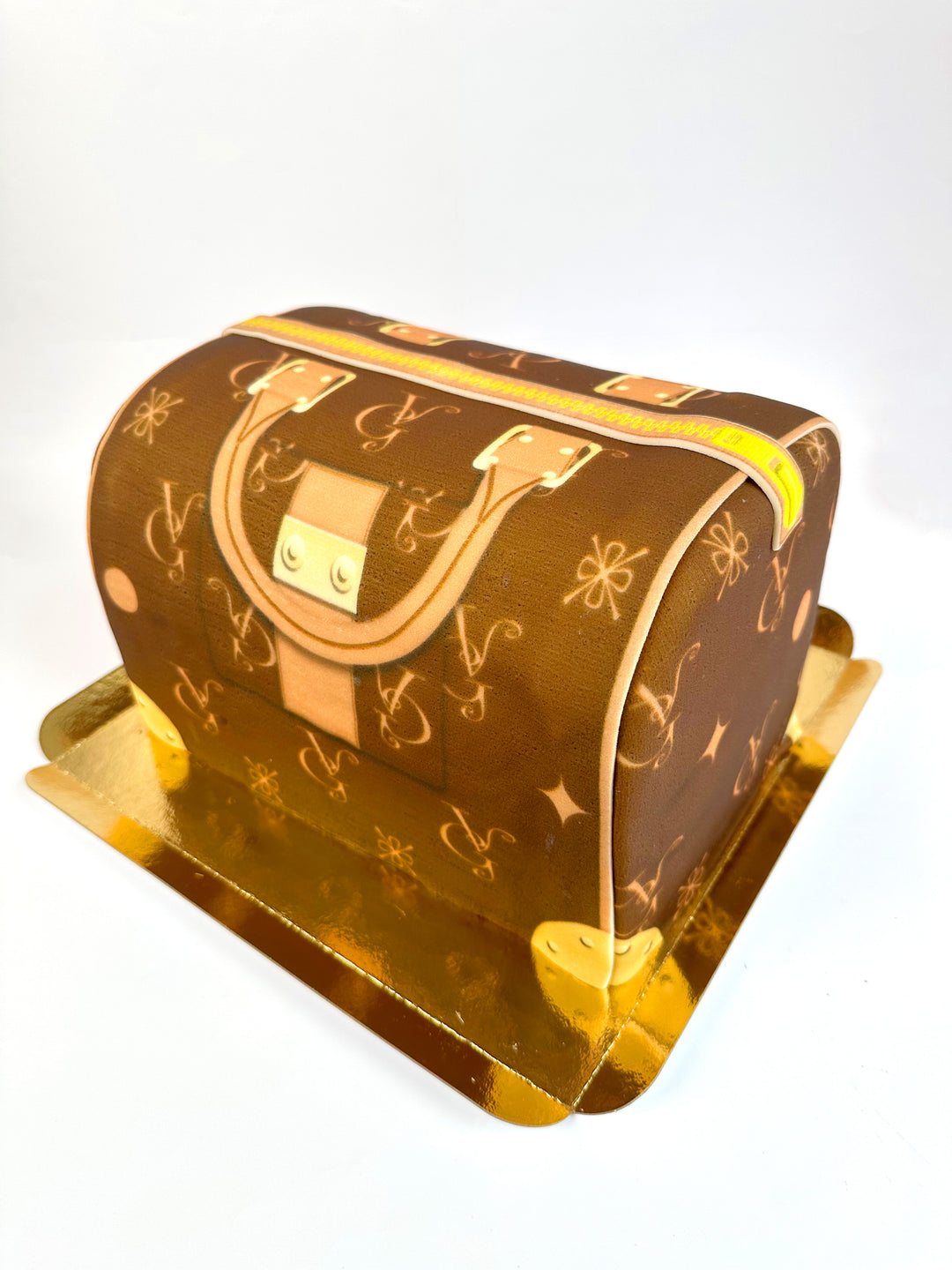 Handtassen taart VG, bruin met beige details 