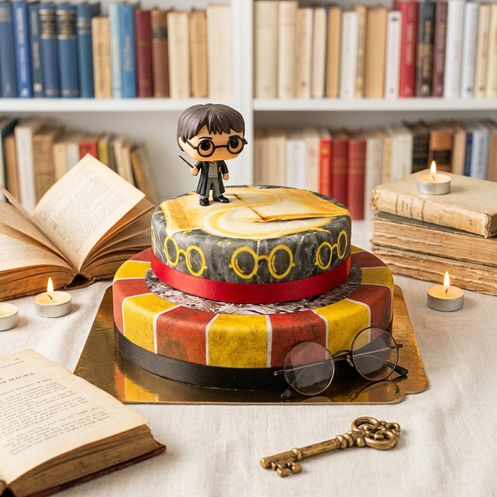 Harry Potter® auf zweistöckiger Löwen-Torte