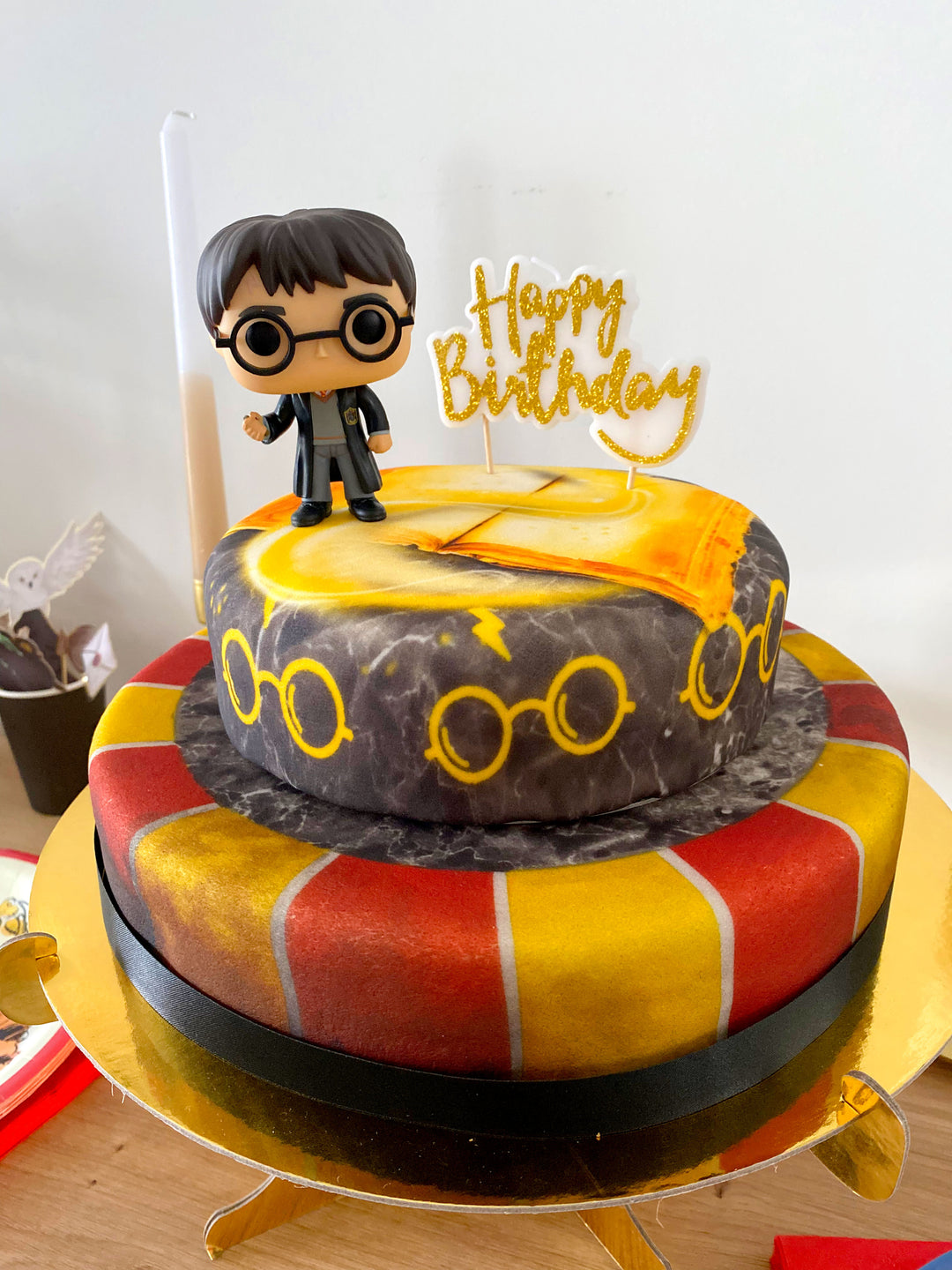 Harry Potter® op twee verdiepingen leeuwen taart