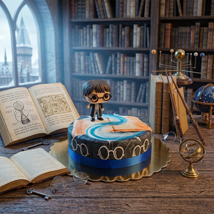 Harry Potter® op blauwe tovertaart