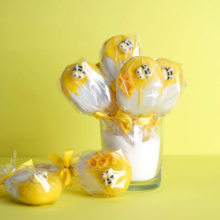 Honingbij cake pop ijsjes (10 stuks)