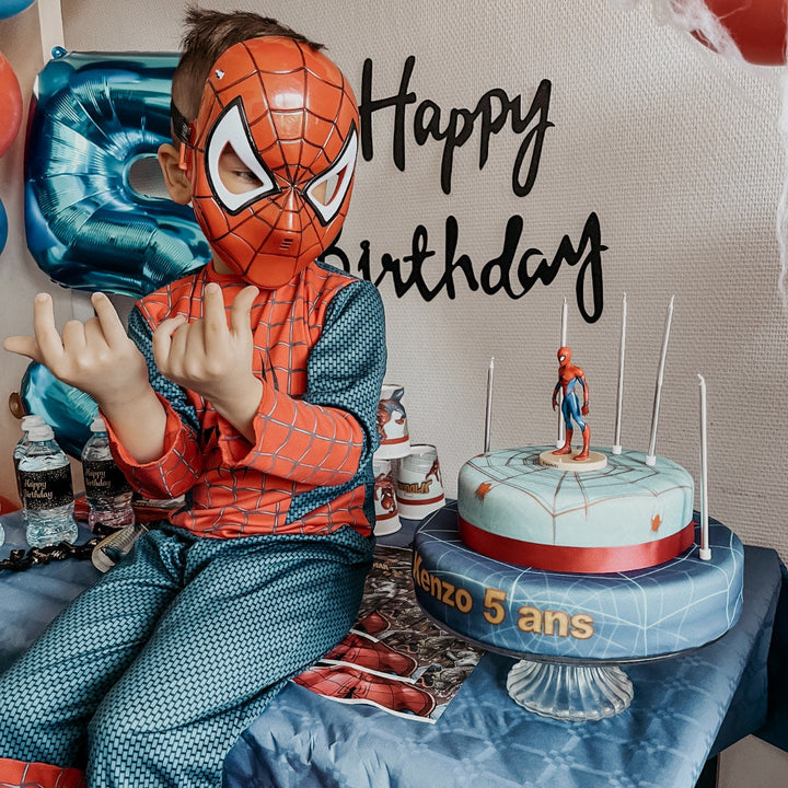Spider-Man® op twee-verdiepingen spinnenwebtaart met lint