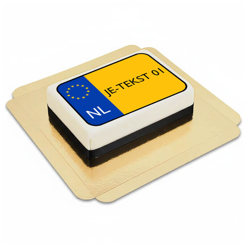 Kenteken taart Nederland