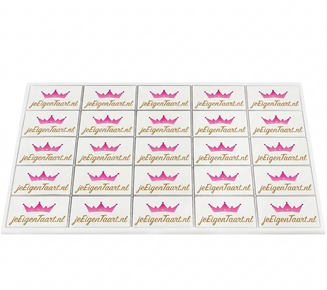 Taartprint – 8 x 8 cm (vanaf 10 stuks)
